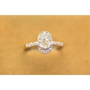VICTORIAN OLD CUT DIAMOND CLUSTER RING