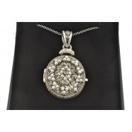 MARCASITE  AND SEED PEARL LOCKET