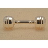 SOLID SILVER BABY RATTLE 